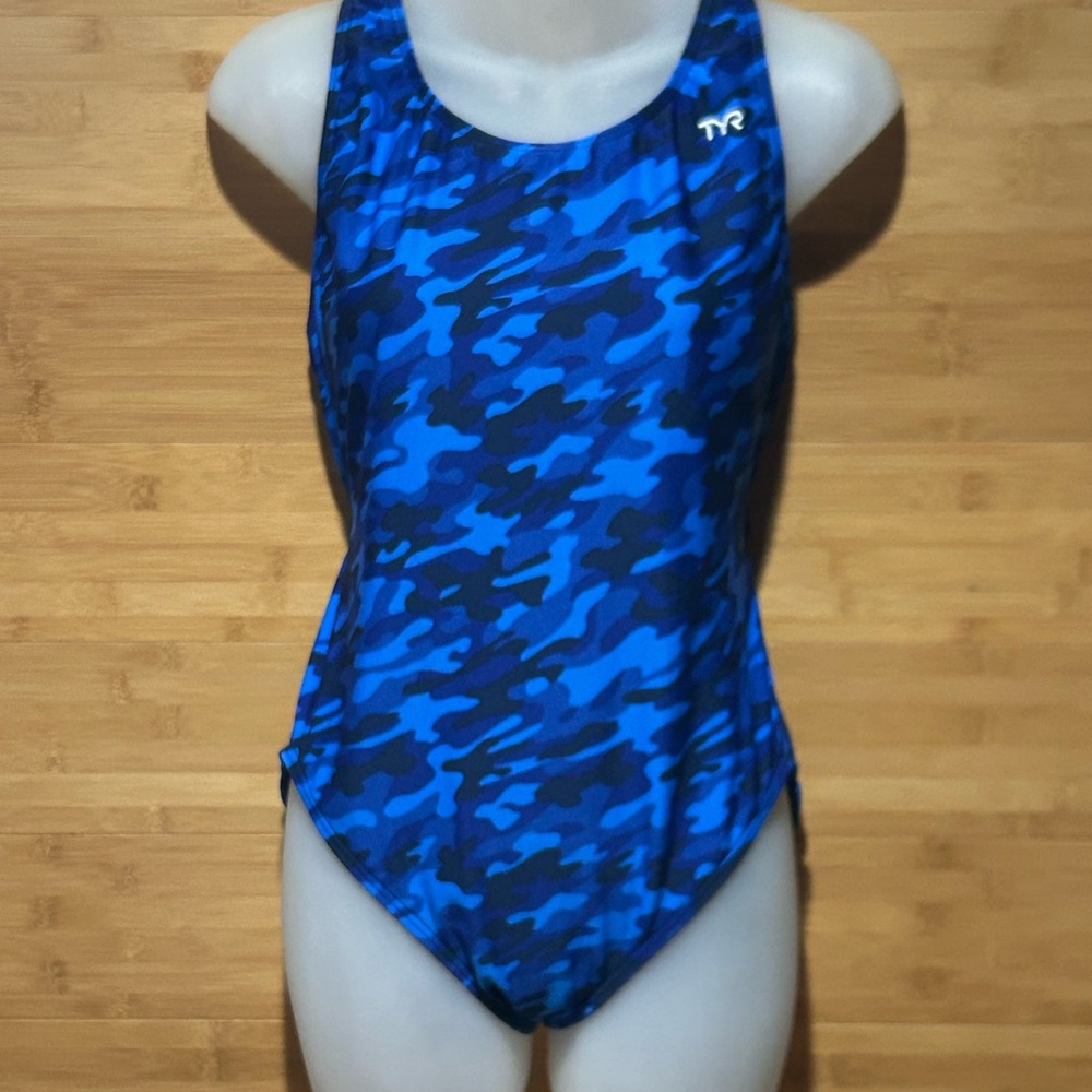 TYR Vibrant Blue Camouflage Swimsuit
